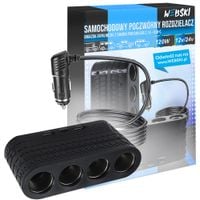 ROZDZIELACZ ZAPALNICZKI SAMOCHODOWEJ 120W/12V/24V/2xUSB/1xUSB TYP-C WEBSKI