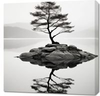 Obraz 70x70cm Samotne Drzewo