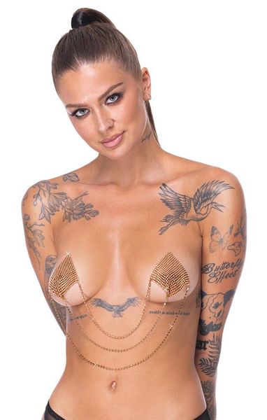 nipple jewellery gold zdjęcie 3