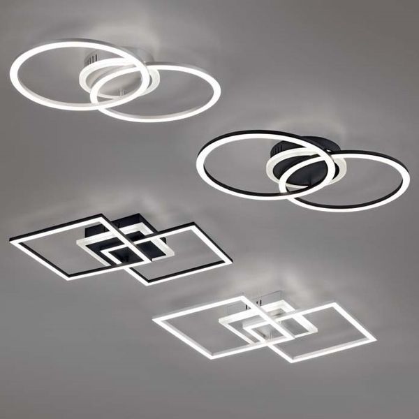 Plafon do sypialni Venida R62793187 plafon LED 25W 3000K srebrny zdjęcie 4