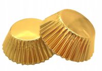 FOREMKI PAPIEROWE NA MUFFINKI BABECZKI ZŁOTY 60x