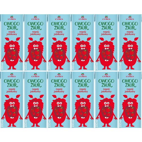 Cymes Owocozaur Napój o smaku jabłkowym 200 ml x 12 sztuk na Arena.pl