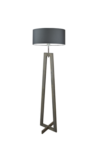 Lampa podłogowa BALI  abażur walec brązowy E27 na Arena.pl