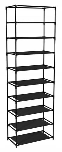 SZAFKA TEKSTYLNA Z PÓŁKAMI NA BUTY SKŁADANA STOJAK REGAŁ ORGANIZER na Arena.pl