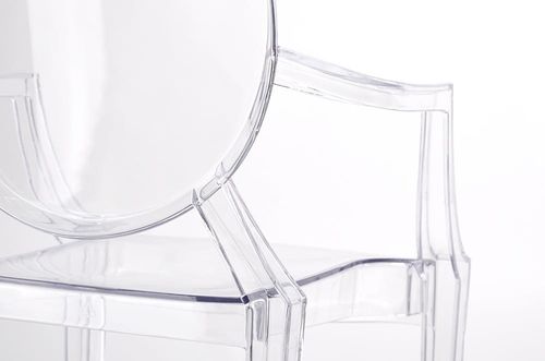 KRZESŁO LOUIS TRANSPARENTNE - POLIWĘGLAN na Arena.pl