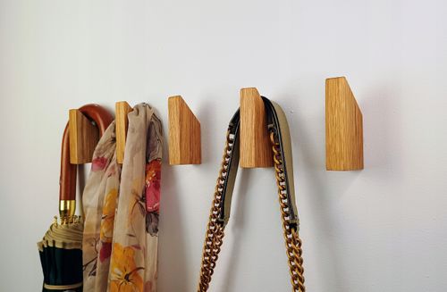 Wieszak Scienny Pojedynczy Drewniany do Pokoju Przedpokoju Kurtki Rustykaln na Arena.pl