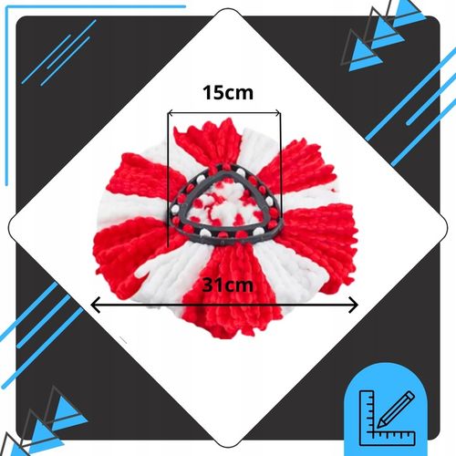 6x WKŁAD DO MOPA OBROTOWEGO MOP ZAMIENNIK VILEDA TURBO WKŁAD MEGA CHŁONNE na Arena.pl