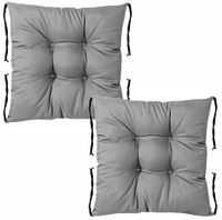 2x PODUSZKA OGRODOWA 42x42 WODOODPORNA WIĄZANA na KRZESŁO SIEDZISKO OPARCIE