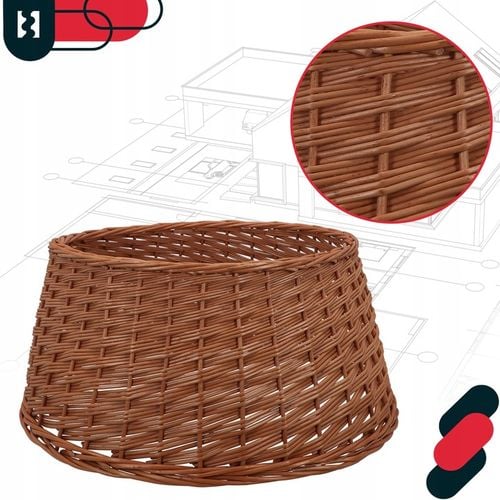 OSŁONA WIKLINOWA NA STOJAK POD CHOINKĘ BOHO KOSZ STOJAKA NATURALNY FI 55 CM na Arena.pl