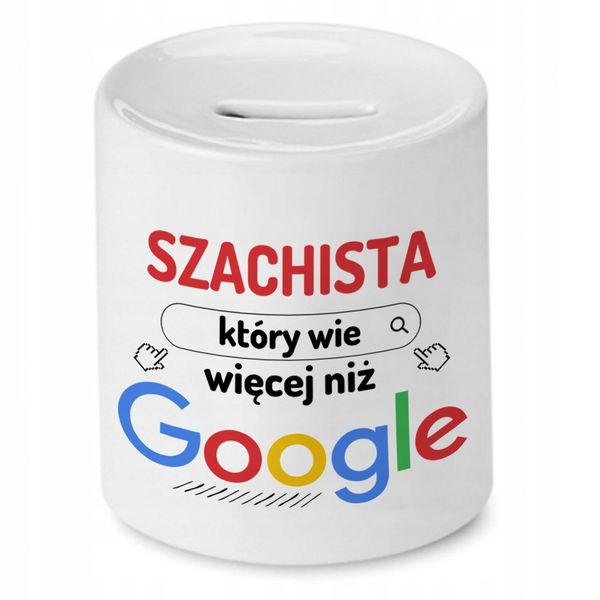 Skarbonka Dla Szachisty Na Urodziny Prezent Z Nadrukiem Ze Zdjęciem zdjęcie 1