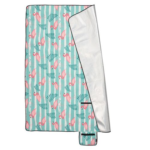 KOC PIKNIKOWY METEOR 150x190 ALU FLAMINGI 3 warstwowy kompaktowy na rzep na Arena.pl