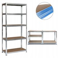 REGAŁ MAGAZYNOWY METALOWY WARSZTATOWY SOLIDNY 5 PÓŁEK 180x90x40 875 kg