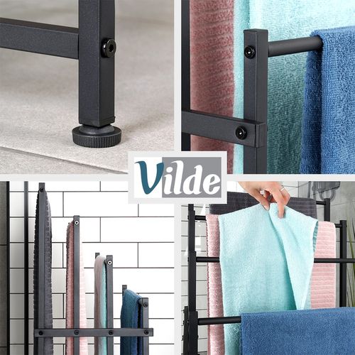 Stojak na Ręczniki Odzież Ubrania Wieszak Łazienkowy Podłogowy Stojący XL na Arena.pl