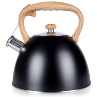 Czajnik Stalowy Czarny do Gotowania Wody na Gaz Kuchenkę Indukcyjną 3L