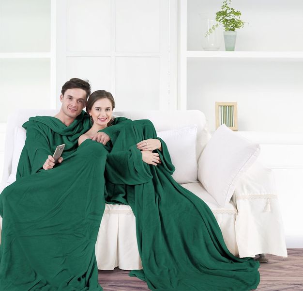 Koc DecoKing LAZY BOTTLEGREEN 170x200 zdjęcie 2