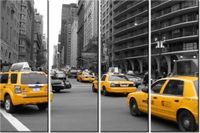 120CM 80 OBRAZ 4 ELEM TAKSÓWKI CJ ISHERWOOD ŚCIENNY