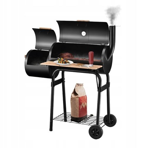 GRILL WĘGLOWY OGRODOWY WĘDZARNIA MARK ADLER ROAST 7.0 NA KÓŁKACH TERMOMETR na Arena.pl