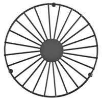 Podkładka podstawka pod garnek ETTO metalowa okrągła 20 cm czarny mat