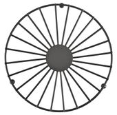 Podkładka podstawka pod garnek ETTO metalowa okrągła 20 cm czarny mat