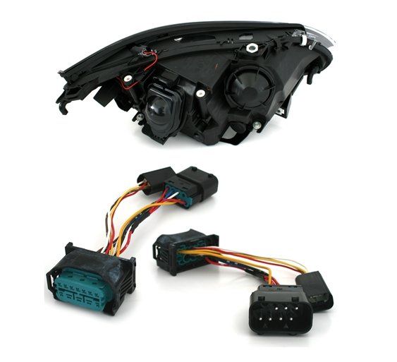 Lampy Reflektory BMW E60 E61 03-07 H7H7 RINGI LED zdjęcie 4