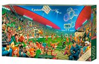 Relaksujące PUZZLE Do Układania GRA LOGICZNA Zestaw FOOTBALL CHAMPIONSHIP