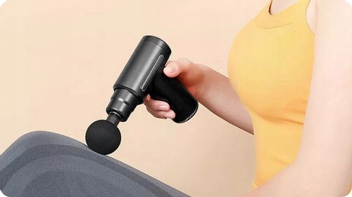 PISTOLET DO MASAŻU MASAŻER DO PLECÓW CIAŁA MASSAGE GUN MT6521 4 GŁOWICE na Arena.pl