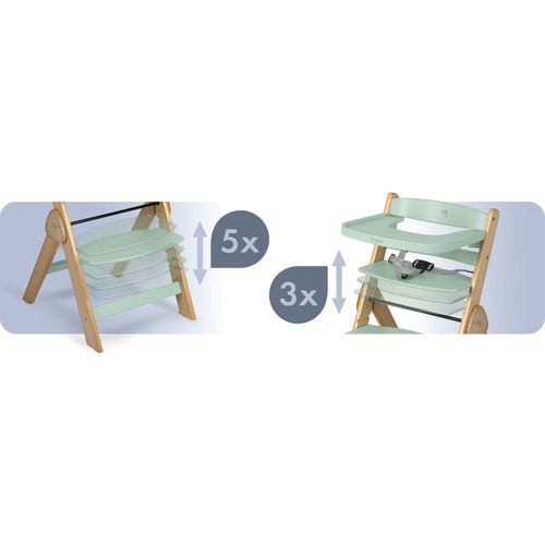 Drewniane krzesełko do karmienia Nukido Timo na Arena.pl