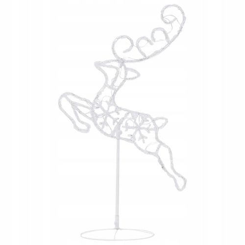 Świąteczne, lecące renifery z saniami, akryl, 260x21x87 cm na Arena.pl