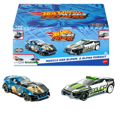 Hot Wheels Pojazdy z napędem pull-back 2-pak Asortyment HPR91 na Arena.pl