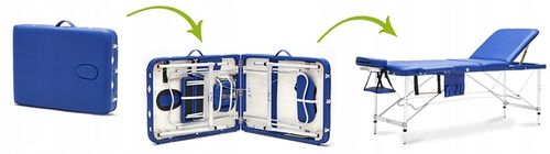 STÓŁ ŁÓŻKO DO MASAŻU 3-SEGMENT ALU LEKKIE BODYFIT na Arena.pl