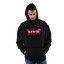 Levi's OVERSIZED PULL HOODIE 0000 VARSITY BATWING BLACK S na Arena.pl