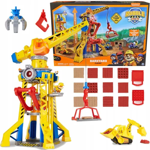 Zestaw Spin Master Psi Patrol Rubble & Crew Bark Yard Crane Tower na Arena.pl