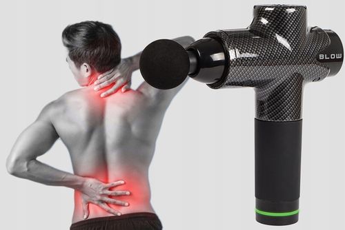 PISTOLET DO MASAŻU PLECÓW CIAŁA MASAŻER MASSAGE GUN 200W ZESTAW 10 KOŃCÓWEK na Arena.pl