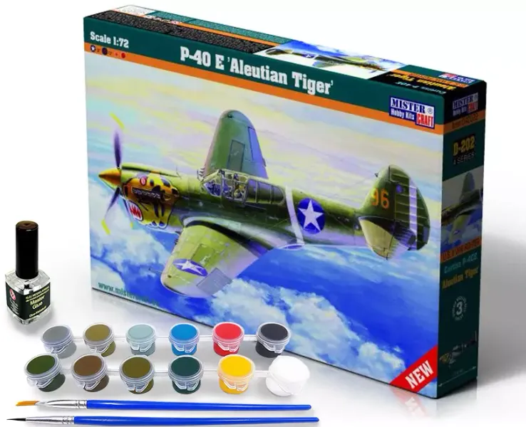 Model samolotu D-202 P-40E Aleutian Tiger, 1:72 zdjęcie 1