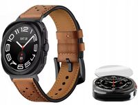 PASEK SKÓRZANY DO SAMSUNG GALAXY WATCH ULTRA 7 47MM + SZKŁO HARTOWANE