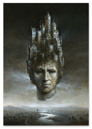 Plakat obraz portret miasto 21x29,7 cm A4 na Arena.pl