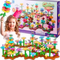 KLOCKI KWIATKI OGRÓD KREATYWNY KWIATY UKŁADANKA 272 ELEMENTÓW NA PREZENT