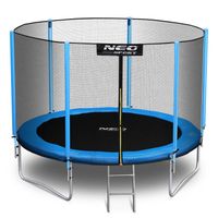 Trampolina ogrodowa 10ft/312cm z siatką zewnętrzną i drabinką Neo-Sport