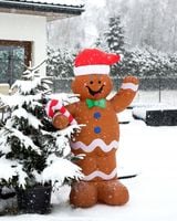 CIASTEK nadmuchiwany ŚWIECĄCY DUŻY pompowany LED 155cm dmuchaniec JUMIhome