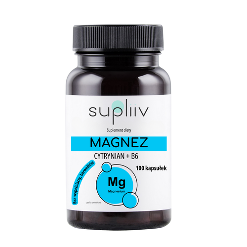 Magnez cytrynian + B6 100 kaps. SUPLIIV na Arena.pl