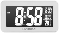 BUDZIK Z ZEGAREM I TERMOMETREM HYUNDAI AC 321W DCF