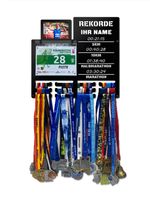 Wieszak na medale i numery startowe REKORDY BIEGOWE RUN twoje imię 84.1