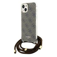 Guess GUHCP15SHC4SEW iPhone 15 / 14 / 13 6.1" brązowy/brown hardcase Cross