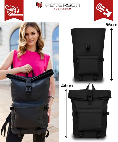 plecak miejski ptn nairobi-9152 black zdjęcie 6
