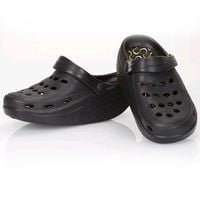 Klapki krokodylki kołyskowa podeszwa czarne rozmiar 34