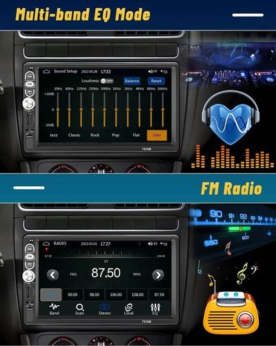 RADIO SAMOCHODOWE Android 1 DIN BLUETOOTH USB AUX EKRAN DOTYKOWY 7" KAMERA na Arena.pl