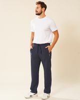 Spodnie dresowe męskie granatowy melanż Leosz Rozmiar - 4XL