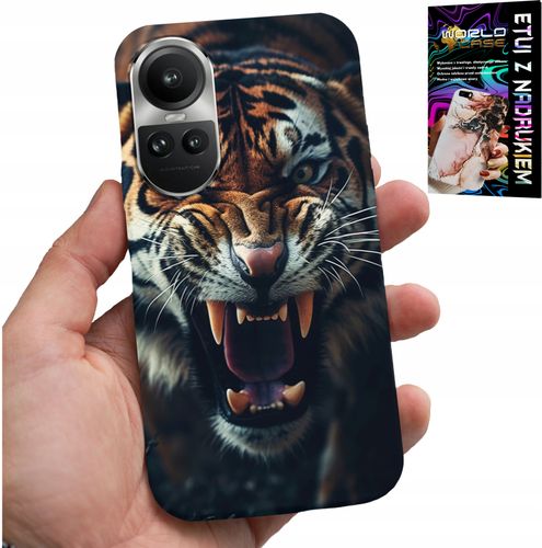 ETUI DO OPPO RENO10 PRO 5G - TYGRYS LEW SAFARI ZWIERZĘCE WZORY PLECKI na Arena.pl