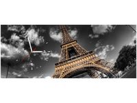 100X40CM ZEGAR ZEGAR ŚCIENNY WIEŻA EIFFLA OD SPODU OBRAZ