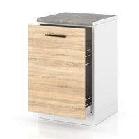 Szafka Kuchenna Stojąca Z Blatem Szafka Cargo 50cm Spremium Dąb Sonoma